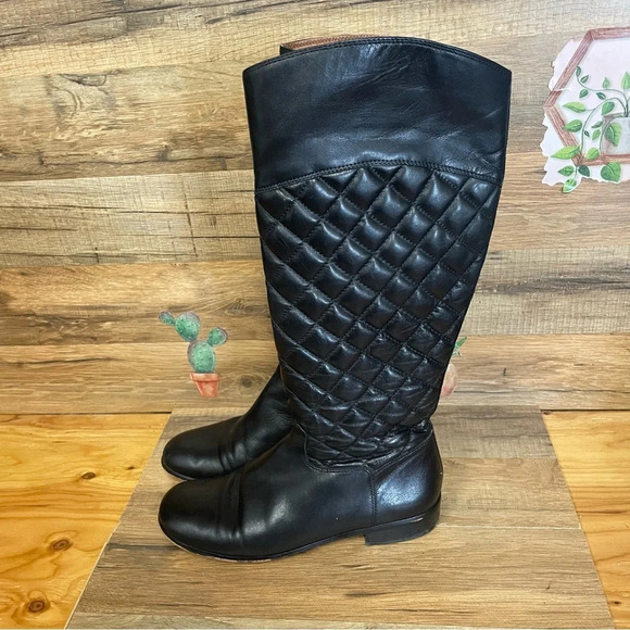 Corso Como Riding Boots Santona Quilted leather women’s 7 - Picture 3 of 8